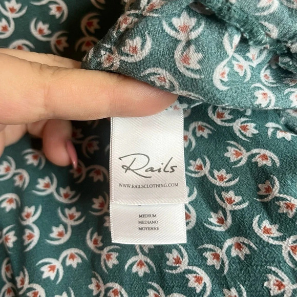 RAILS Sophia Lotus Printed Buttons Summer Romper - Picture 12 of 12